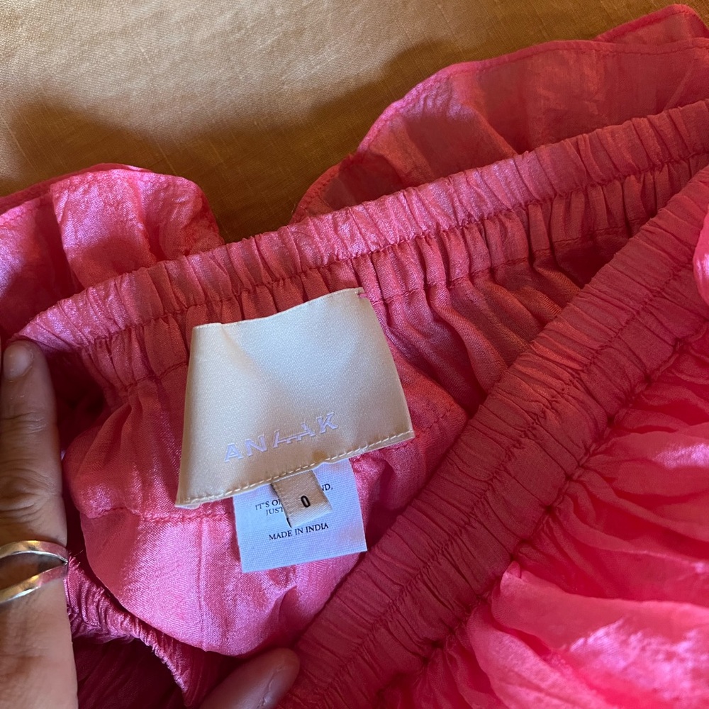 Anaak Pavlova Ruffle Skirt in Shocking Pink - Picture 5 of 8